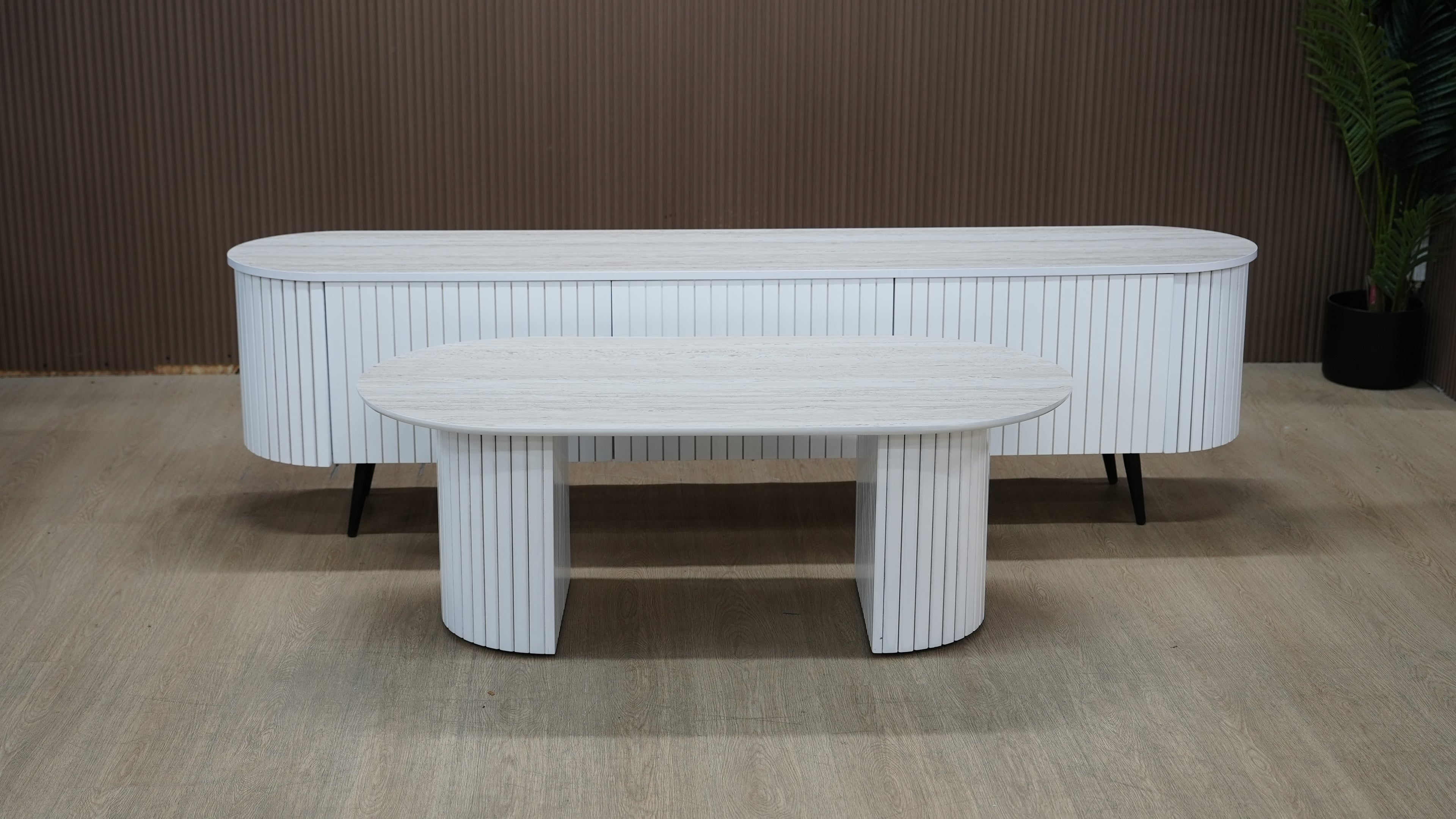 סט מזנון ושולחן סלון דגם "נואר"