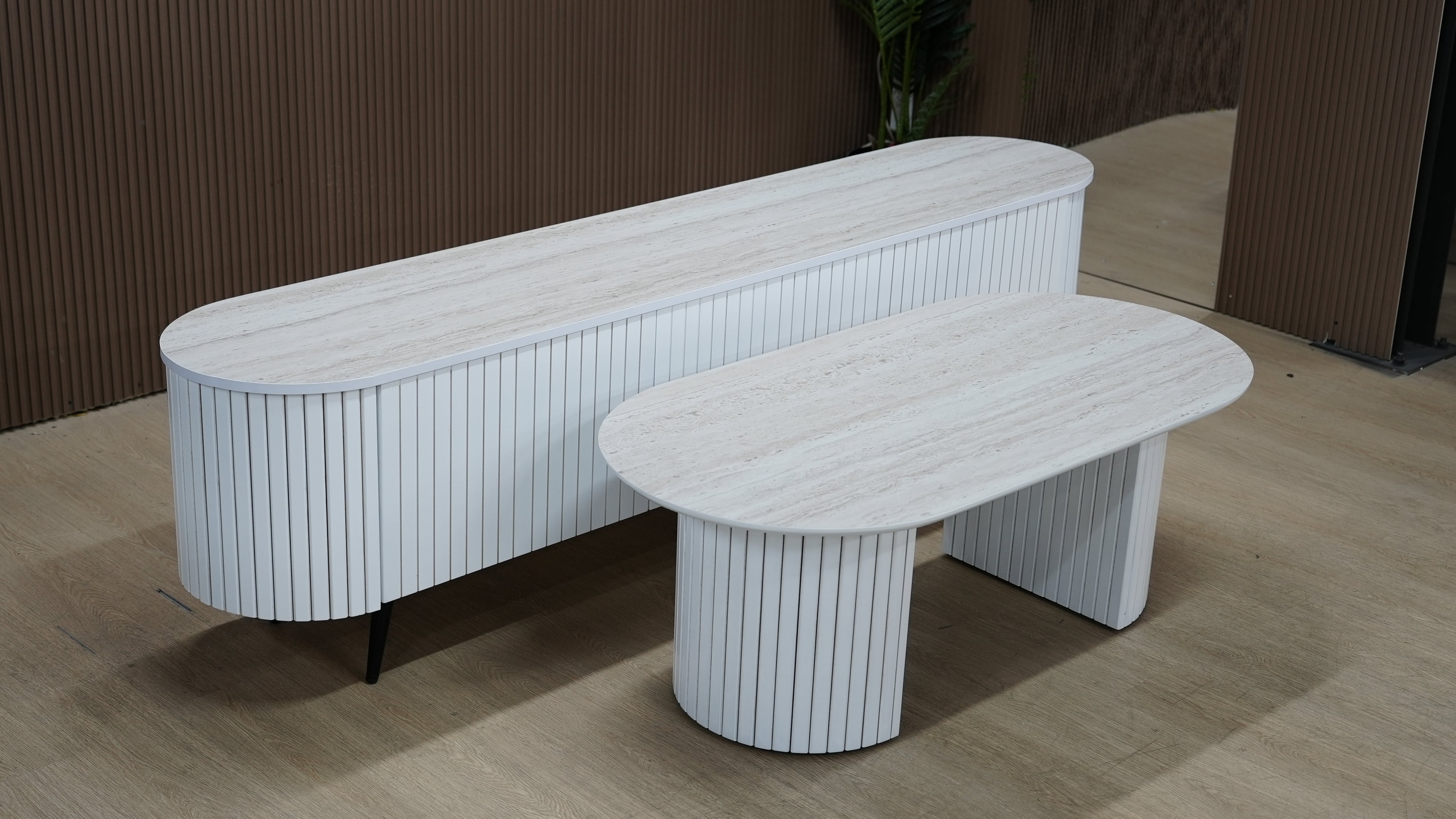 סט מזנון ושולחן סלון דגם "נואר"